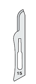 Skalpellblad Nr 15