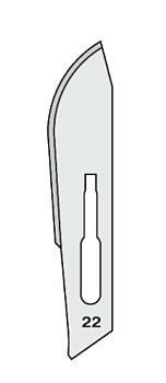 Scalpel disposable Nr 22