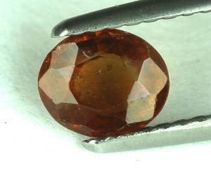 Hermosa piedra preciosa granate hessonita natural redonda de 6,1 mm - 3