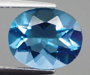 Piedra preciosa de fluorita azul natural muy rara de lujo de 4,43 ct