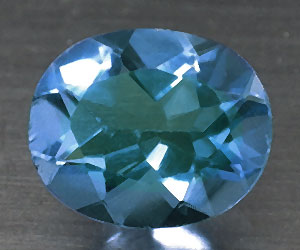 Piedra preciosa de fluorita azul natural rara de lujo de 4,21 quilates - 3