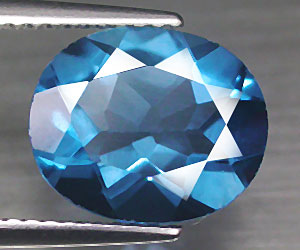 Piedra preciosa de fluorita azul natural muy rara de 3,92 ct