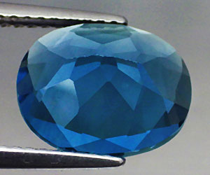 Piedra preciosa de fluorita azul natural muy rara de 3,92 ct - 2