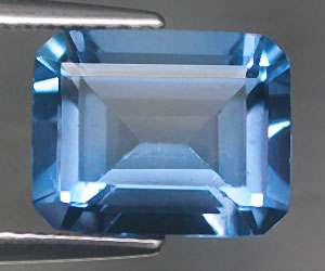 Piedra preciosa de fluorita azul natural rara de lujo de 3,93 ct