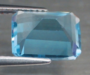 Piedra preciosa de fluorita azul natural rara de lujo de 3,88 ct - 2
