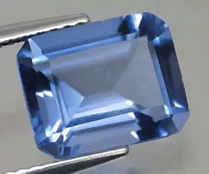 Piedra preciosa de fluorita azul natural muy rara de lujo de 3,83 ct