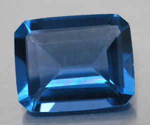 Piedra preciosa de fluorita azul natural muy rara de lujo de 3,30 ct - 2