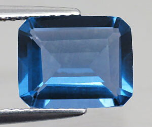 Piedra preciosa de fluorita azul natural muy rara de lujo de 3,30 ct