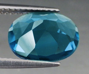 Piedra preciosa de fluorita azul natural muy rara de lujo de 2,50 ct - 2