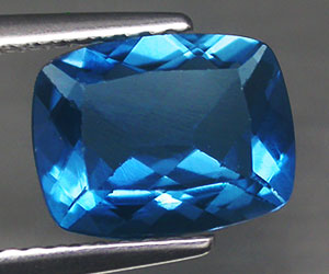 Piedra preciosa de fluorita azul natural muy rara de lujo de 2,36 ct - 3