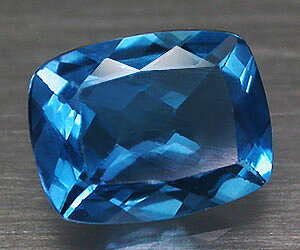 Piedra preciosa de fluorita azul natural muy rara de lujo de 2,36 ct