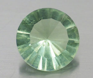 Piedra de fluorita verde natural con brillo superior redondo de 1,93 ct y 8,1 mm - 3