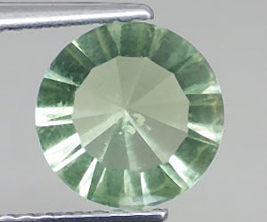 Piedra de fluorita verde natural con brillo superior redondo de 1,93 ct y 8,1 mm