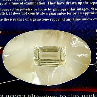 9.10 ct gran lujosa rara gema de hiddenita certificada