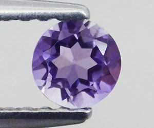 Delightfully beautiful 4mm round natural untreated iolite gemstone - 3