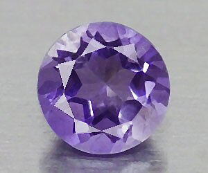 Deliciosamente hermosa piedra preciosa de iolita natural redonda sin tratar de 4 mm