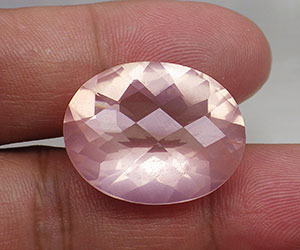 Piedra preciosa de cuarzo rosa de lujo muy grande de 23,89 ct - 3
