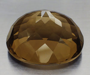 Piedra preciosa de cuarzo ahumado natural de lujo muy grande de 28,45 ct - 2