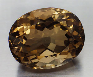 Piedra preciosa de cuarzo ahumado natural de lujo muy grande de 28,45 ct