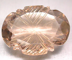 Piedra preciosa de cuarzo ahumado natural cortada con láser certificada de 36,05 ct