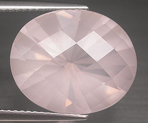 ¡Piedra preciosa de cuarzo rosa natural de lujo grande de 9,74 quilates!