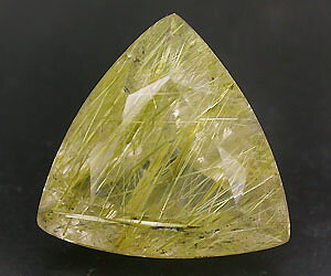 Piedra preciosa de cuarzo rutilo dorado completamente única de 5,29 ct