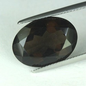 Piedra preciosa de cuarzo ahumado natural perfecto grande de 13,35 ct - 3