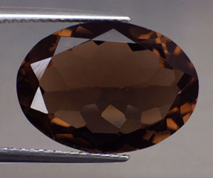 Piedra preciosa de cuarzo ahumado natural perfecta hermosa grande de 10,53 ct