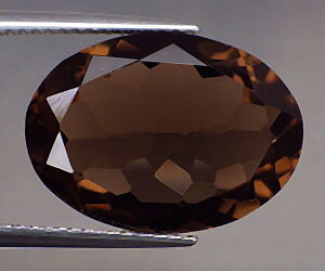 Piedra preciosa de cuarzo ahumado natural perfecta hermosa grande de 10,53 ct
