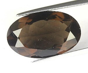 11,46 ct gran lujosa piedra preciosa de cuarzo ahumado perfecto