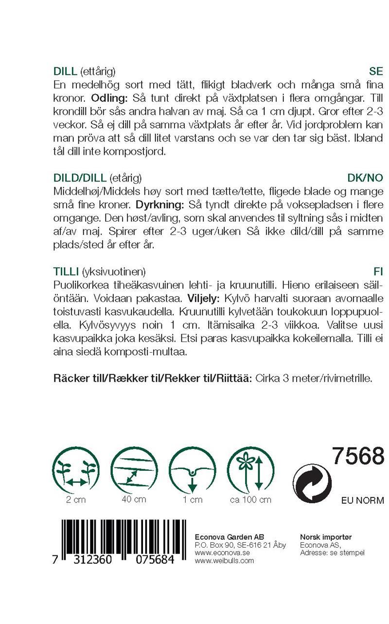 7568 Dill, KRAV   Anethum graveolens - 2