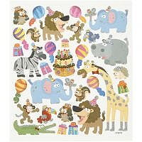 D Stickers animals birthday
