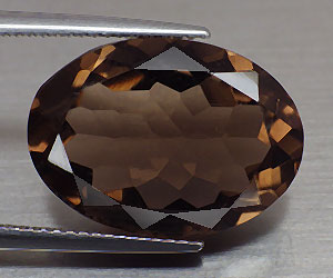 Piedra preciosa de cuarzo ahumado natural perfecto grande de 11,05 ct