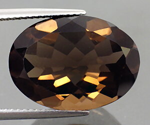 Piedra preciosa de cuarzo ahumado natural perfecto grande de 9,94 ct
