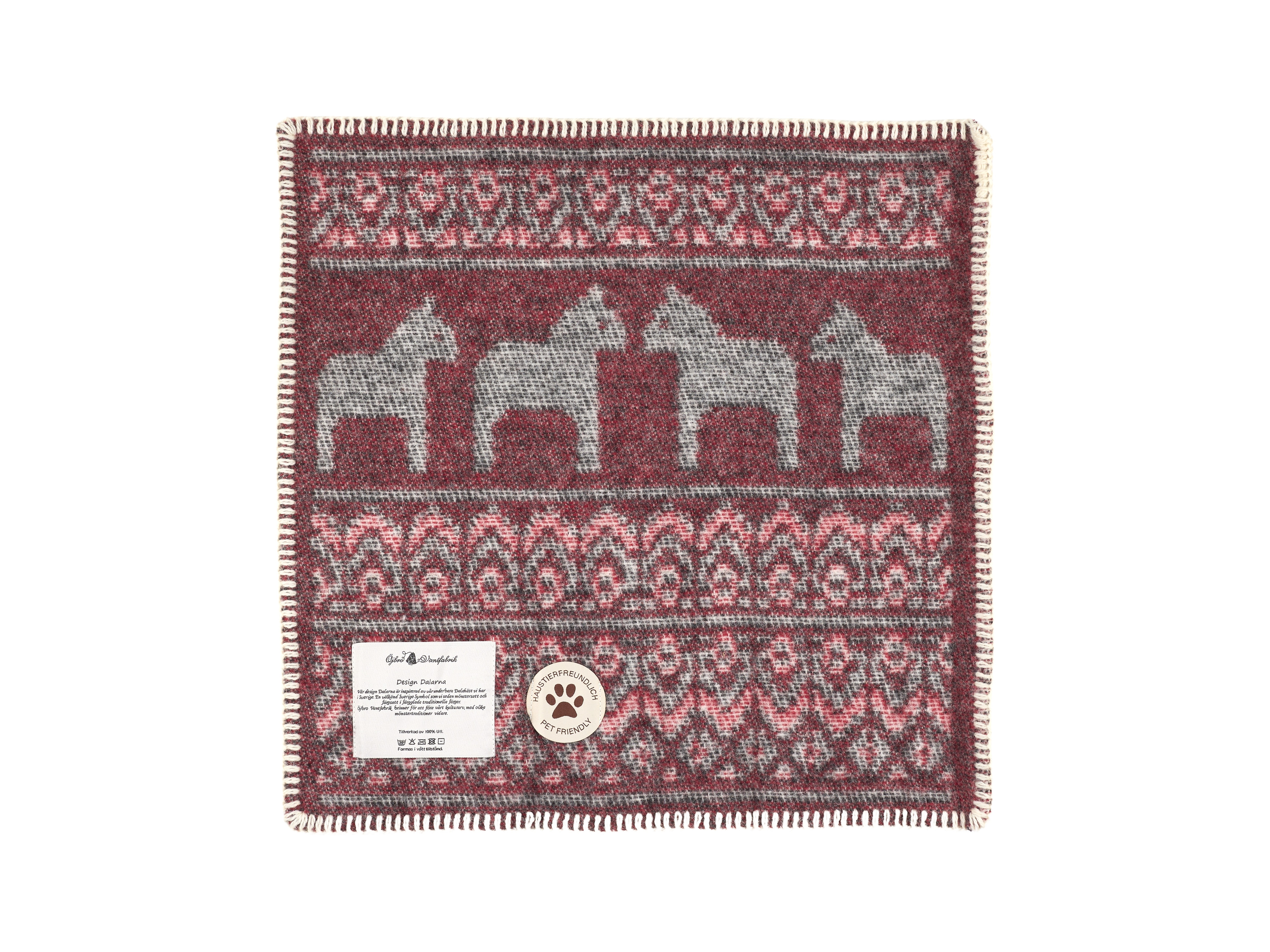 DALARNA RÖD, SITTUNDERLAG, 43 x 43 cm - 2