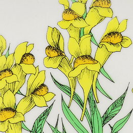 Esteri Tomula (Botanica 1982) Toadflax Wall Plaque 13 cm