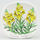 エステリ・トムラ  Botanicaシリーズ  黄色の花  陶板  Wall Plaque  1982年   13 cm