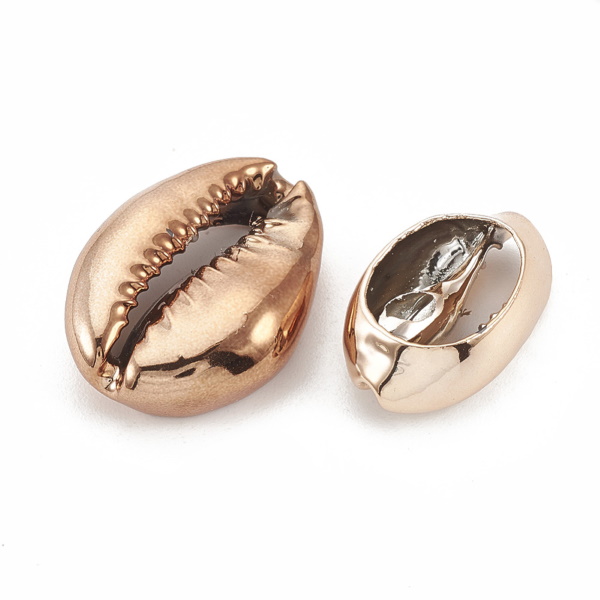 Cowrie snäckor utan hål varm guld - 2