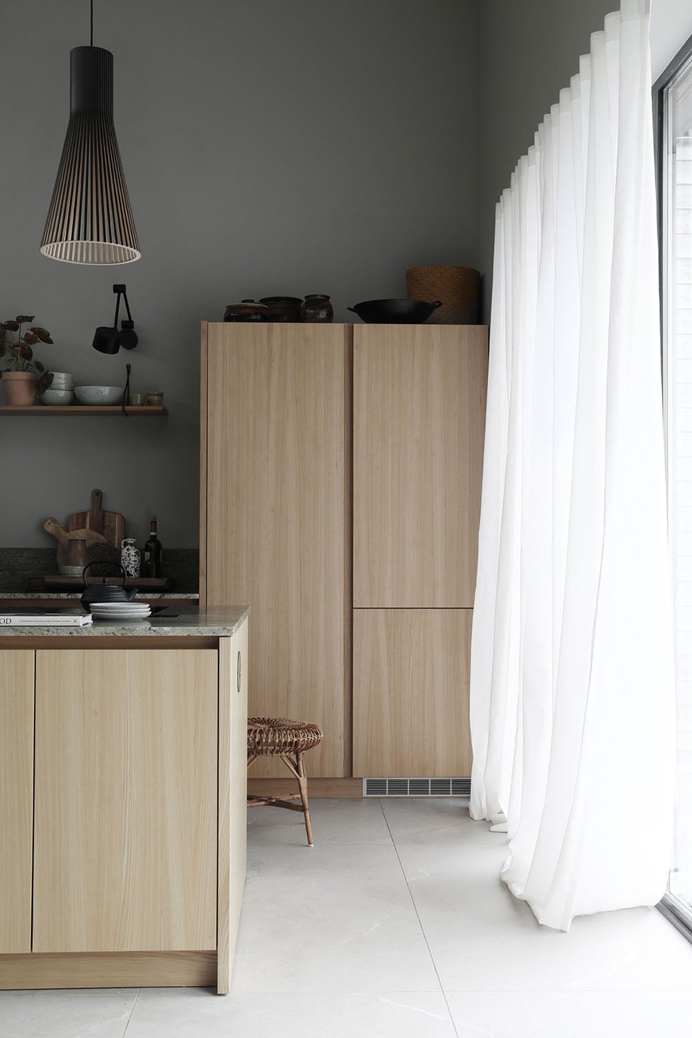 Gardin Vivi recycled på dubbel bredd Vit Höjd 290 cm - 5