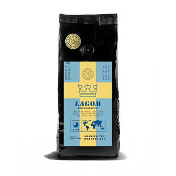 Uppsala Kafferosteri - Lagom - Mörkrostade kaffebönor - 500g
