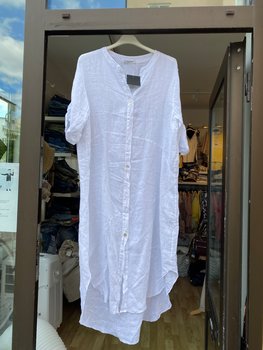 Linne Kimono murar/Klänning Vit Cosy House 