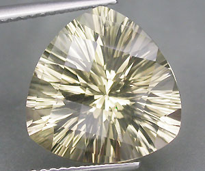 Piedra preciosa de cuarzo champán hermosa brillante grande de 8.21 ct - 3