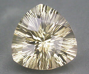 Piedra preciosa de cuarzo champán hermosa brillante grande de 8.21 ct