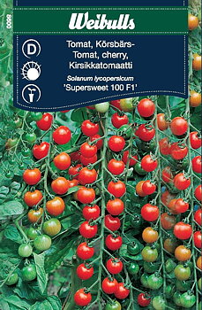8600 Körsbärstomat Supersweet100 (röd)   Solanum lycopersicum