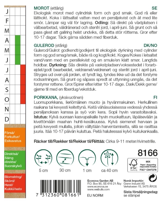 8166, Morot KRAV Berlikum 2    Daucus carota - 2