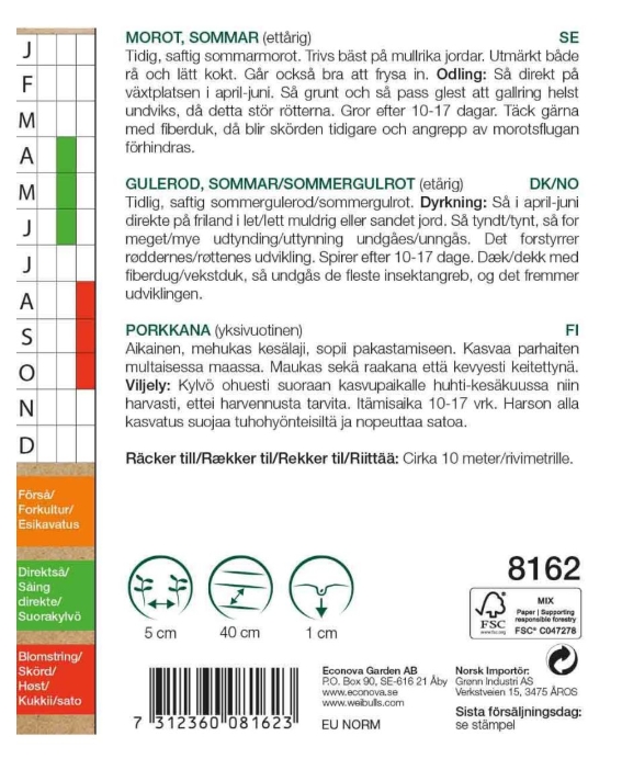 8162, Morot Sommar KRAV   Daucus carota ssp. sativus - 2