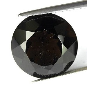 Hermoso cuarzo ahumado natural redondo de 16 mm grande de 14,04 ct