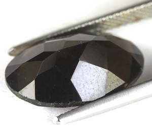 Piedra preciosa de cuarzo ahumado perfecto ovalado grande de 8,27 ct - 2