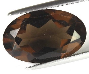 Piedra preciosa de cuarzo ahumado perfecto ovalado grande de 8,27 ct - 3