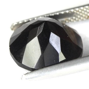 Piedra preciosa redonda de cuarzo ahumado de 6,09 ct de 12,4 mm - 2